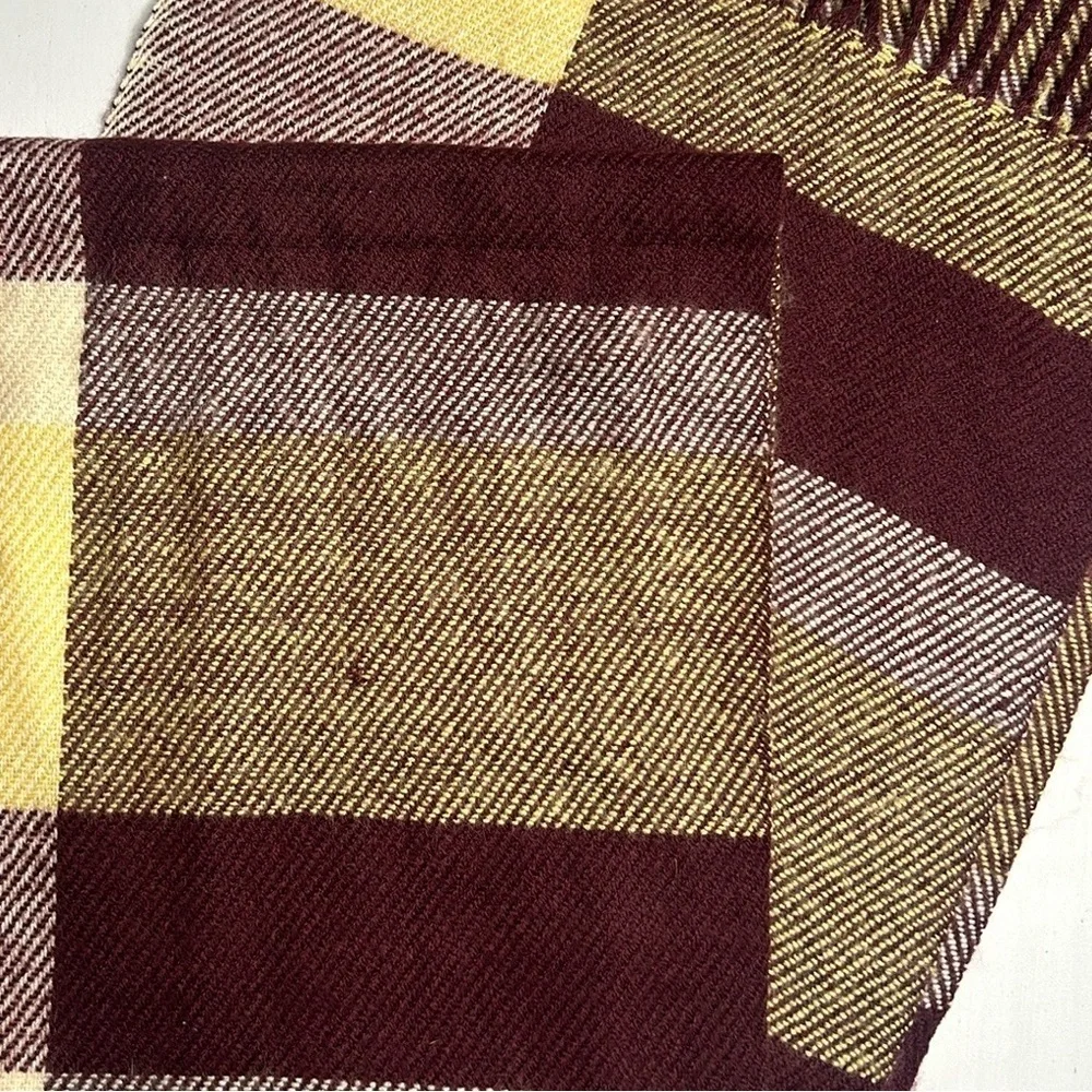 Plaid Multi Colored Scarf